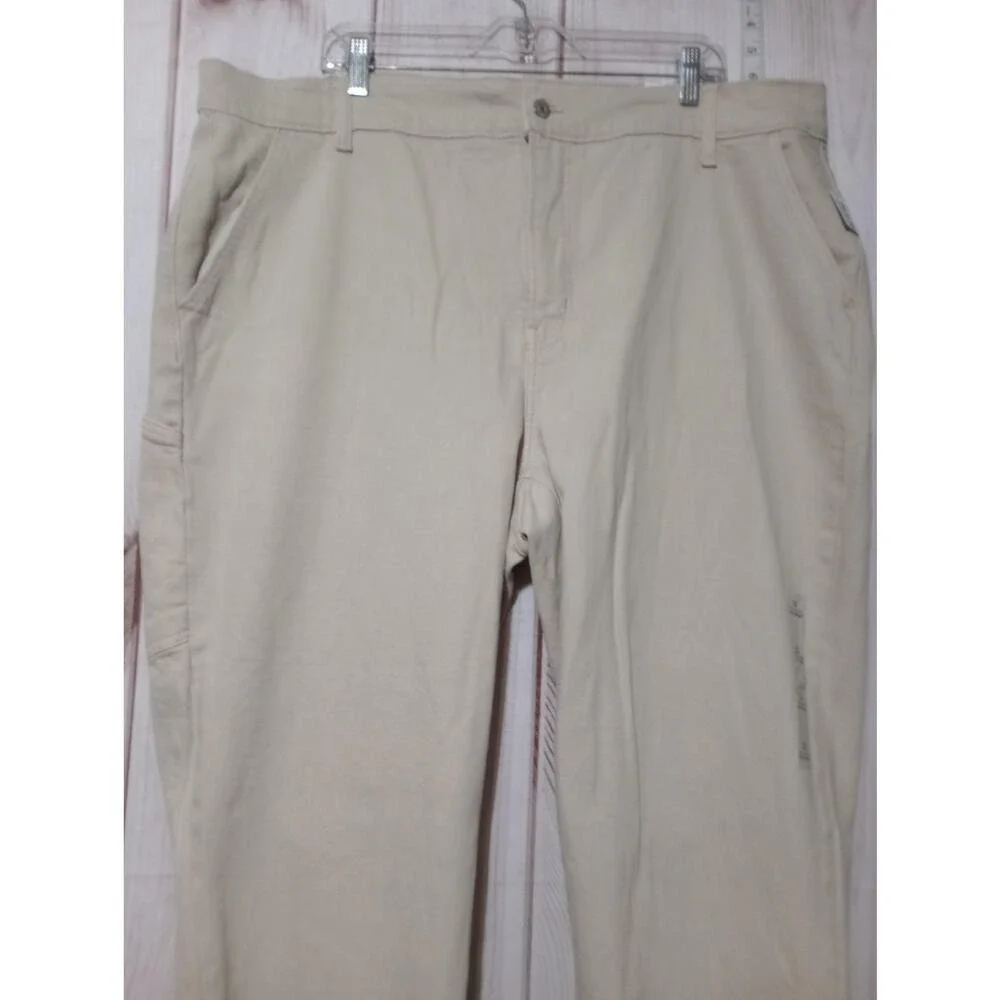 Old Navy Pants Womens 22 Beige‎ Extra High-Rise Sky-Hi Straight Stretch Casual